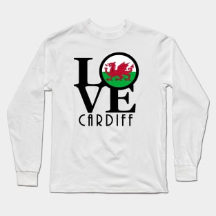 LOVE Cardiff Wales Long Sleeve T-Shirt